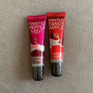 Bath & body works winter lip gloss pair
